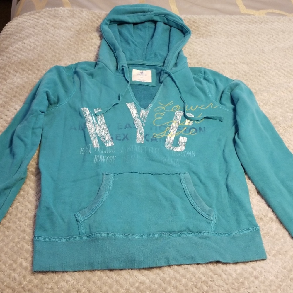 Teal Aerie Hoodie, Size M